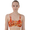 Orange Line Them Up Sports Bra View1