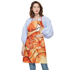 Orange Pocket Apron