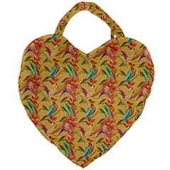 Pattern Giant Heart Shaped Tote