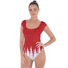 Merry Cristmas,royalty Short Sleeve Leotard  by nate14shop