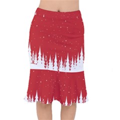 Merry Cristmas,royalty Short Mermaid Skirt by nate14shop