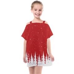 Merry Cristmas,royalty Kids  One Piece Chiffon Dress by nate14shop