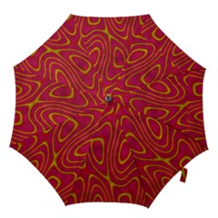 Pattern Pink Hook Handle Umbrellas (large) by nate14shop