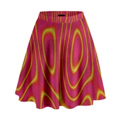 Pattern Pink High Waist Skirt by nate14shop