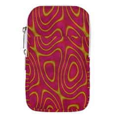 Pattern Pink Waist Pouch (large) by nate14shop