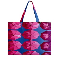 Pink Umbrella Zipper Mini Tote Bag by nate14shop