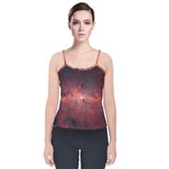 Milky-way-galaksi Velvet Spaghetti Strap Top by nate14shop