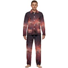 Milky-way-galaksi Men s Long Sleeve Velvet Pocket Pajamas Set by nate14shop