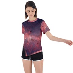 Milky-way-galaksi Asymmetrical Short Sleeve Sports Tee by nate14shop