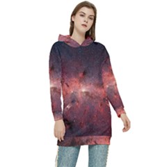 Milky-way-galaksi Women s Long Oversized Pullover Hoodie by nate14shop