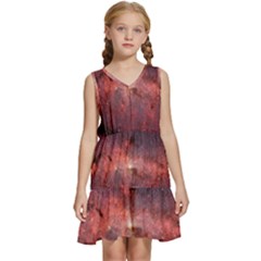 Milky-way-galaksi Kids  Sleeveless Tiered Mini Dress by nate14shop