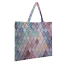 Tiles-shapes Zipper Large Tote Bag View2