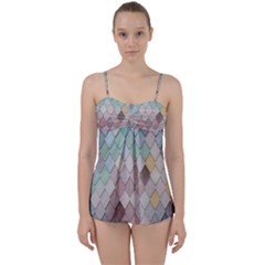 Tiles-shapes Babydoll Tankini Set by nate14shop