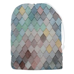 Tiles-shapes Drawstring Pouch (3xl) by nate14shop