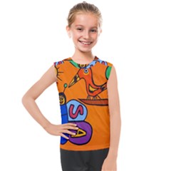 Graffiti 1 Kids  Mesh Tank Top by nate14shop