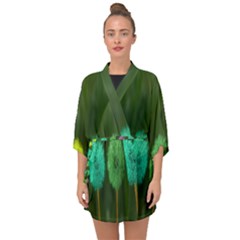 Dandelions Half Sleeve Chiffon Kimono by nate14shop