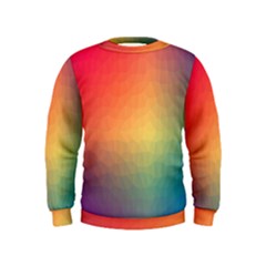 Colorful Rainbow Kids  Sweatshirt by artworkshop