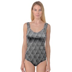 Grid Wire Mesh Stainless Rods Metal Princess Tank Leotard  by artworkshop