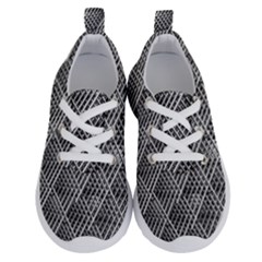 Grid Wire Mesh Stainless Rods Metal Running Shoes by artworkshop