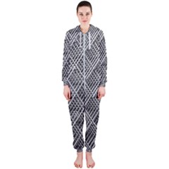 Grid Wire Mesh Stainless Rods Metal Hooded Jumpsuit (ladies) by artworkshop