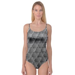 Grid Wire Mesh Stainless Rods Metal Camisole Leotard  by artworkshop
