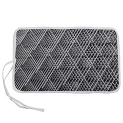 Grid Wire Mesh Stainless Rods Metal Pen Storage Case (l) by artworkshop