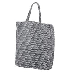 Grid Wire Mesh Stainless Rods Metal Giant Grocery Tote by artworkshop