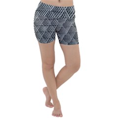 Grid Wire Mesh Stainless Rods Metal Lightweight Velour Yoga Shorts by artworkshop