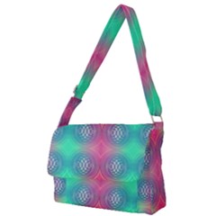 Infinity Circles Full Print Messenger Bag (l) by Thespacecampers