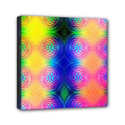Inverted Circles Mini Canvas 6  X 6  (stretched) by Thespacecampers