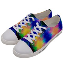 Inverted Circles Women s Low Top Canvas Sneakers by Thespacecampers