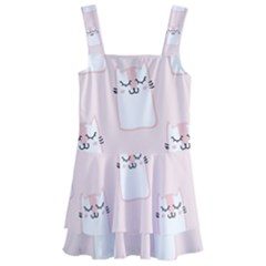 Fluffy Cat Pets Kids  Layered Skirt Swimsuit by artworkshop