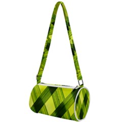 Leaves Grass Woven Mini Cylinder Bag by artworkshop