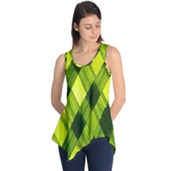 Leaves Grass Woven Sleeveless Tunic by artworkshop