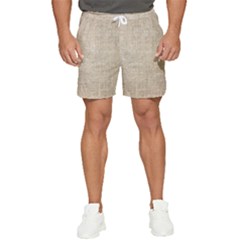 Textile Jute Brown Men s Runner Shorts by artworkshop