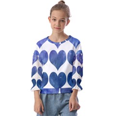 Valentin Heart  Love Kids  Cuff Sleeve Top