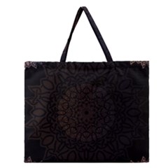 Abstract 002 Zipper Large Tote Bag