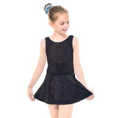 Abstract 002 Kids  Skater Dress Swimsuit by nate14shop