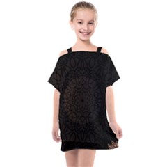 Abstract 002 Kids  One Piece Chiffon Dress