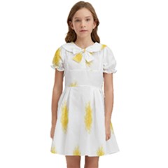 Abstract 003 Kids  Bow Tie Puff Sleeve Dress by nate14shop