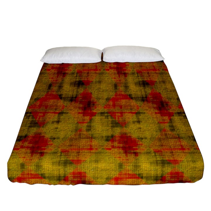 Abstract 005 Fitted Sheet (California King Size)