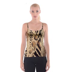 Animal-pattern-design-print-texture Spaghetti Strap Top by nate14shop