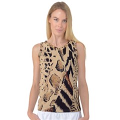 Animal-pattern-design-print-texture Women s Basketball Tank Top by nate14shop