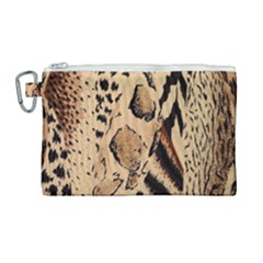 Animal-pattern-design-print-texture Canvas Cosmetic Bag (large) by nate14shop