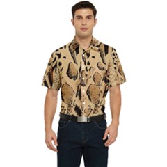 Animal-pattern-design-print-texture Men s Short Sleeve Pocket Shirt  by nate14shop