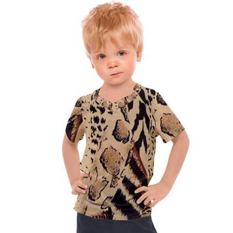 Animal-pattern-design-print-texture Kids  Sports Tee by nate14shop