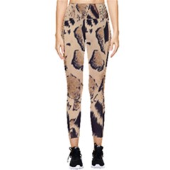 Animal-pattern-design-print-texture Pocket Leggings  by nate14shop