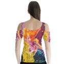 Art-color Butterfly Sleeve Cutout Tee  View2