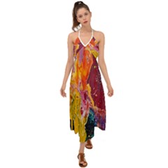 Art-color Halter Tie Back Dress  by nate14shop