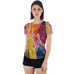 Art-color Back Cut Out Sport Tee by nate14shop